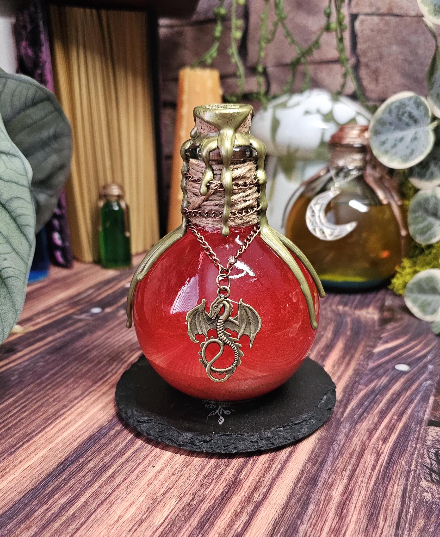 Health Potion: Color Changing Fantasycore Bottle with Charm