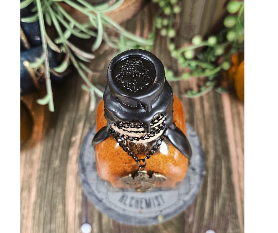 Dragon Fire Magic Potion Bottle: Color Shifting Fantasy Decor
