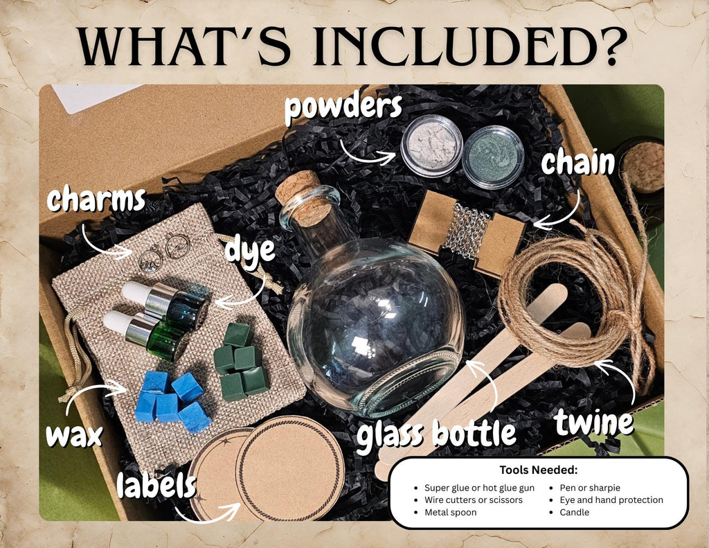 DIY Magic Potion Kit, Themed Kits, DIY Crafting, Witchcraft