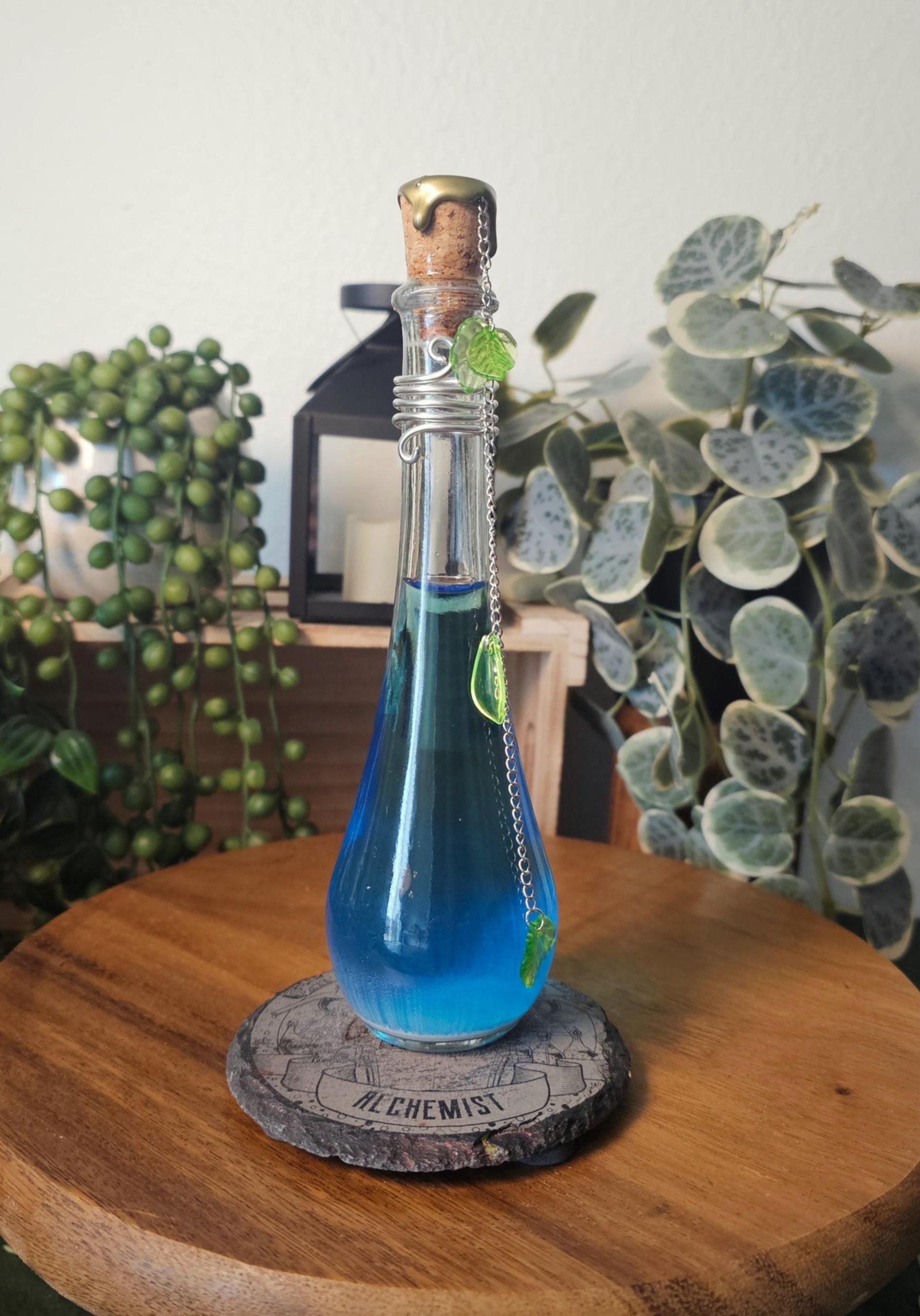 Breath of Water Fantasy Potion | Color-Shifting Magic | Apothecary Bottle