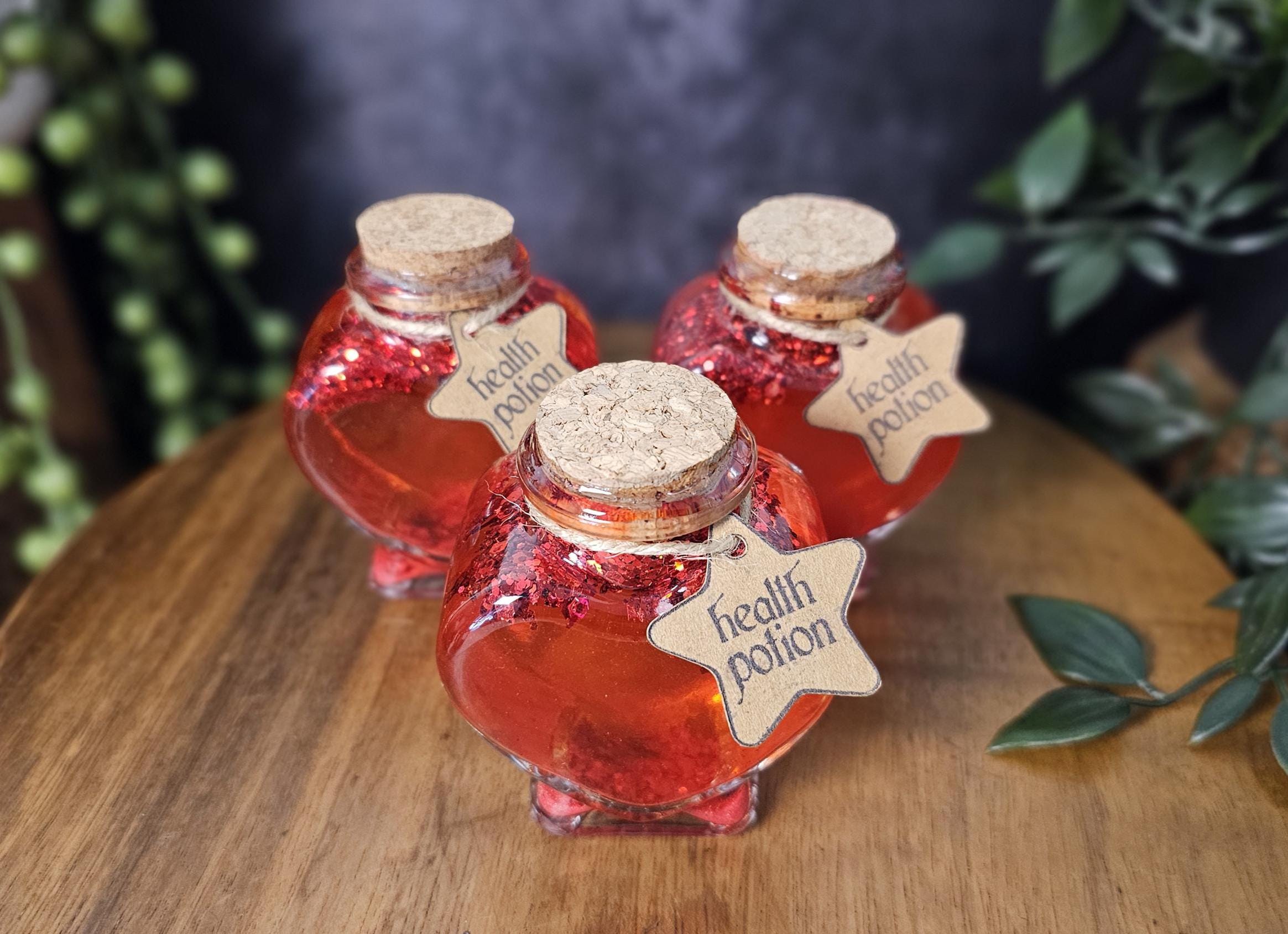 Mini Health Potion | Witchy Apothecary | Glitter Magic