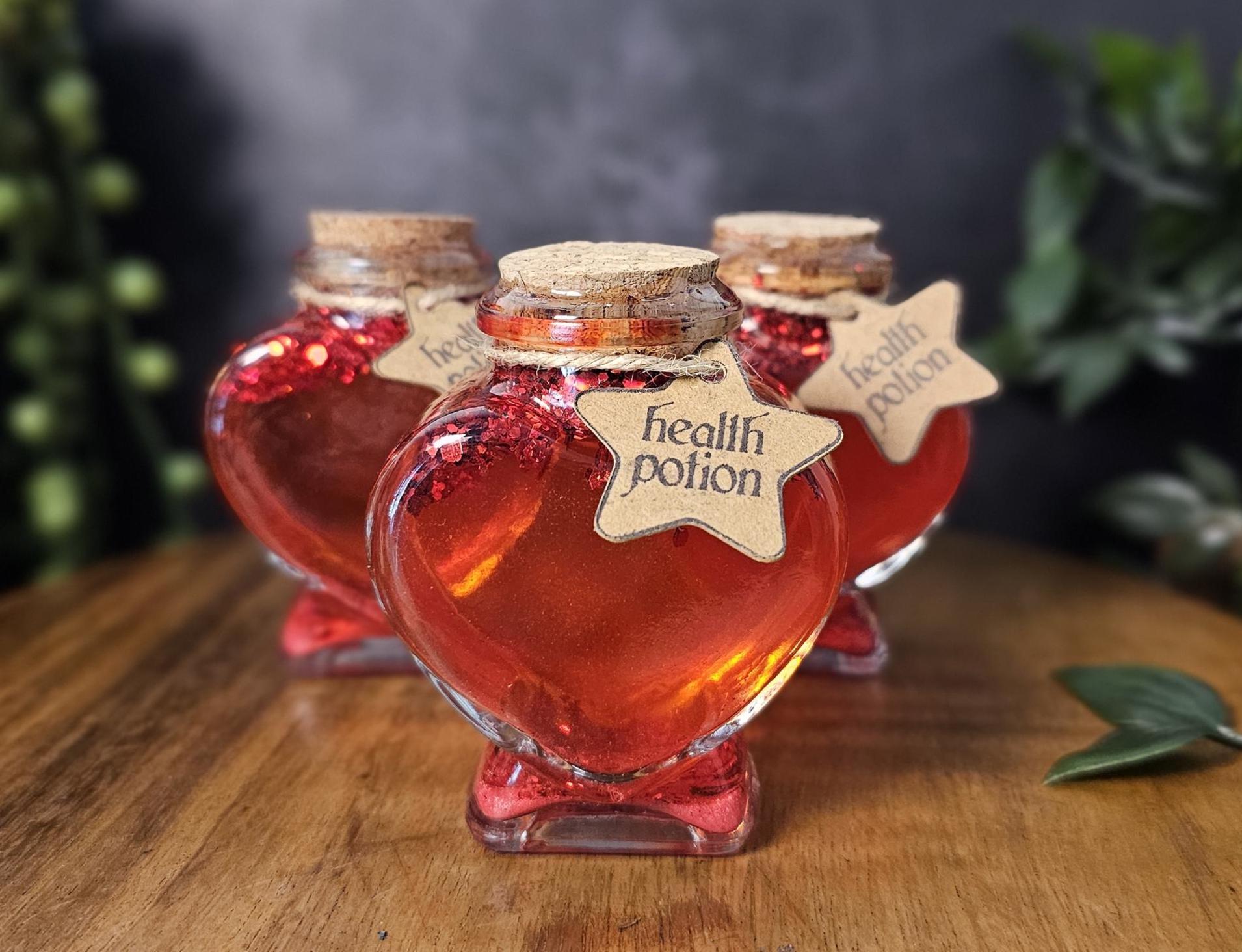 Mini Health Potion | Witchy Apothecary | Glitter Magic