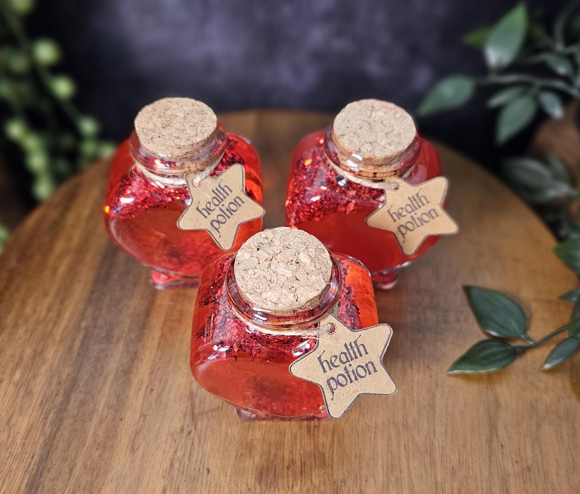 Mini Health Potion | Witchy Apothecary | Glitter Magic