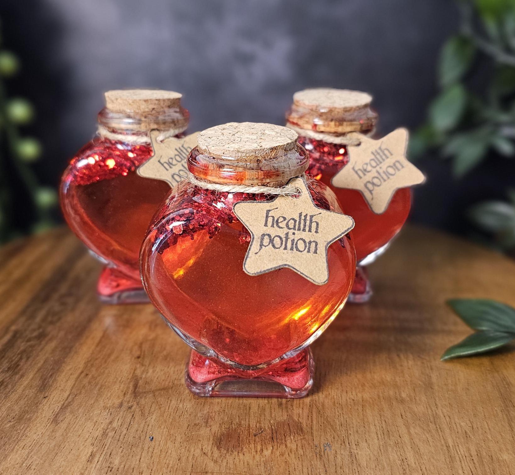 Mini Health Potion | Witchy Apothecary | Glitter Magic