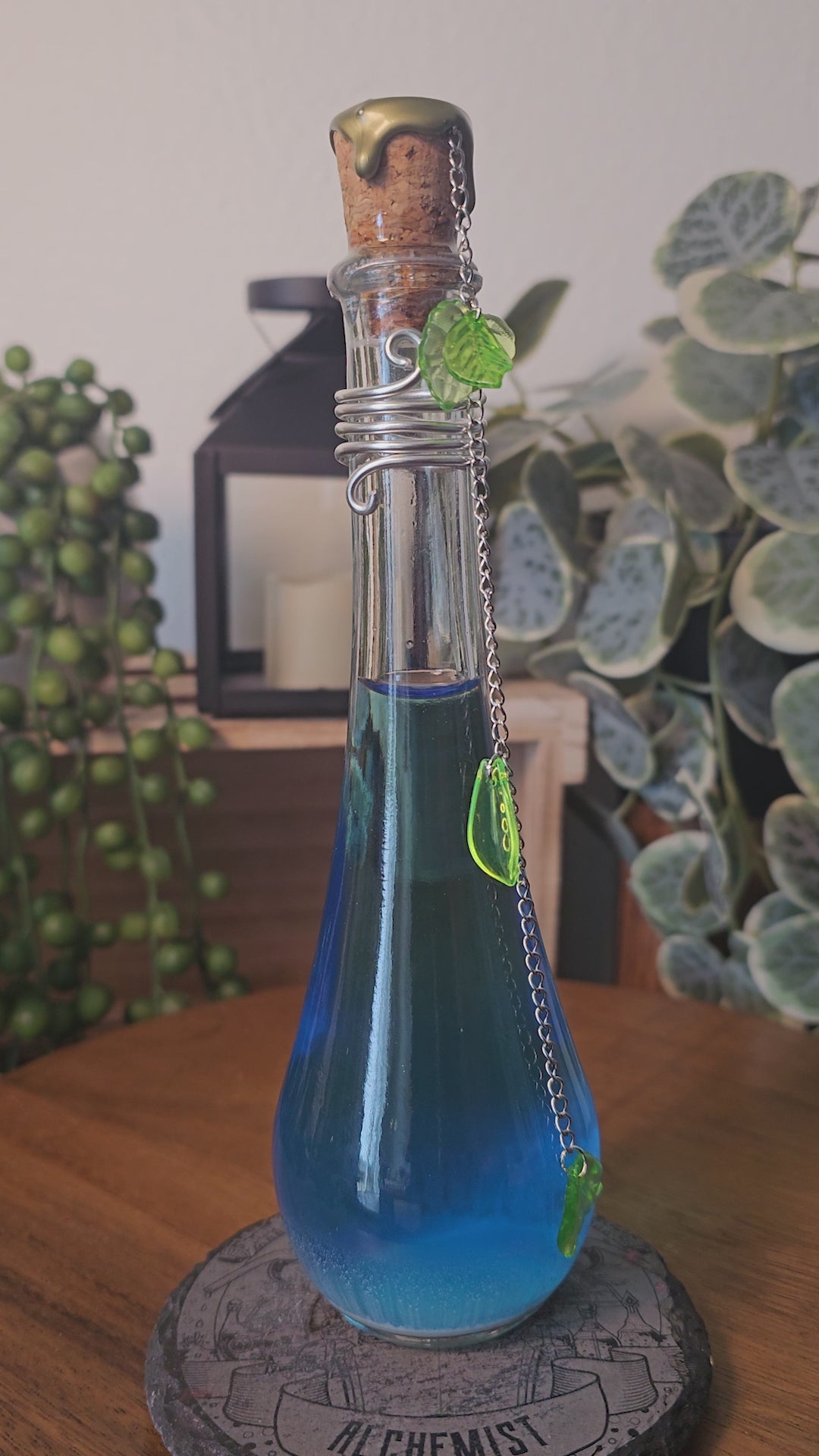 Breath of Water Fantasy Potion | Color-Shifting Magic | Apothecary Bottle